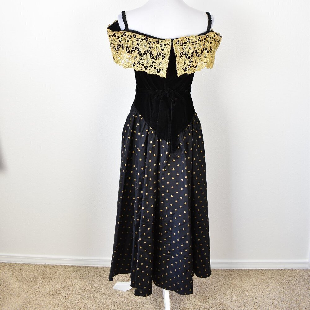 Vintage 80s Prom Party Formal Dress - 12 - Picture 7 of 10